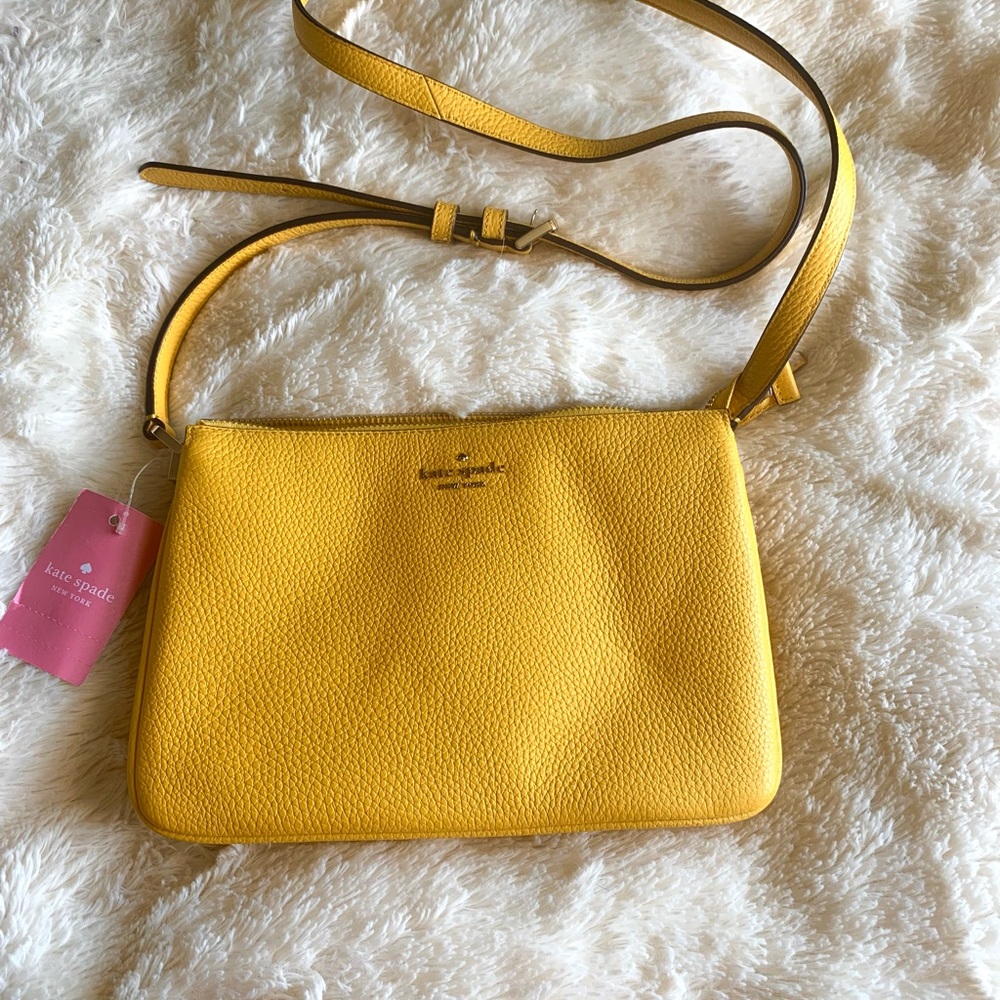 Sunflower yellow Kate spade crossbody bag